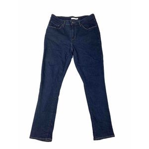 Levi's Classic Mid Rise Skinny Womens Dark Wash Jeans‎ Size 31
